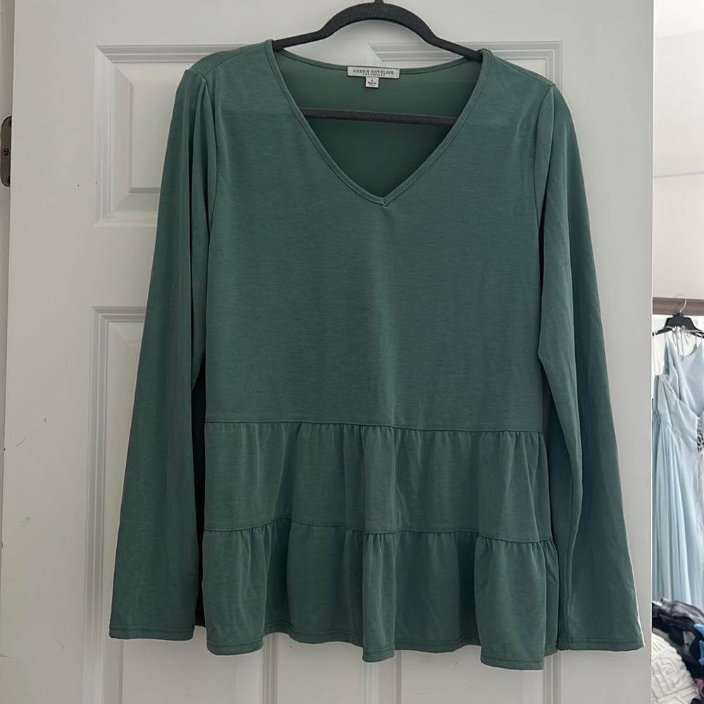 Long sleeve blouse. Size L